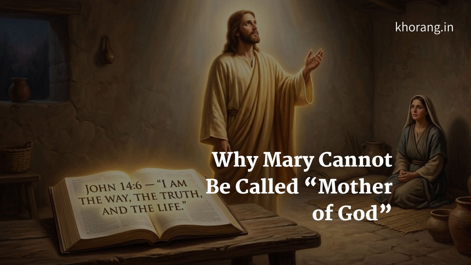 Why Mary Cannot Be Called Mother of God – Bible illustration Jesus alone mediator, Mary as servant