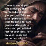 Matthew 11:28-30 Bible Verse Image